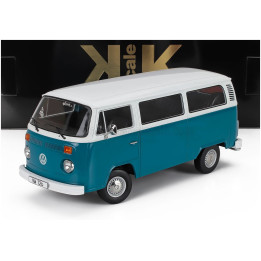 KK SCALE VOLKSWAGEN T2b MINIBUS 1972 - BLUE WHITE 1/18