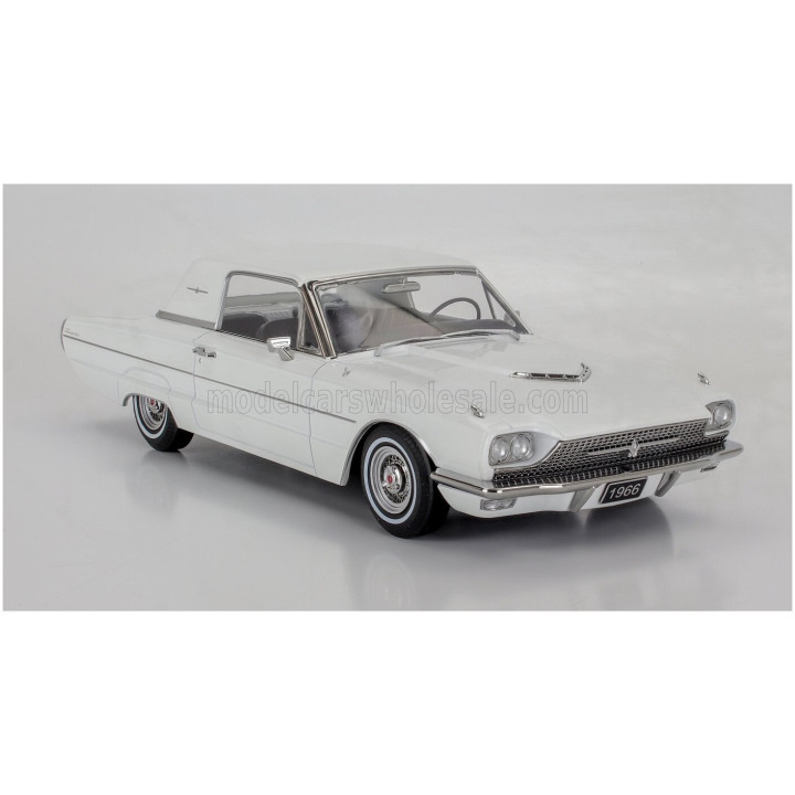 KK SCALE FORD USA THUNDERBIRD COUPE 1966 - WHITE 1/18