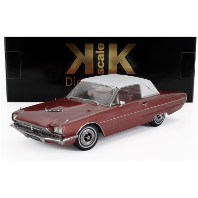 KK SCALE FORD USA THUNDERBIRD LANDAU COUPE 1966 - COPPER WHITE 1/18