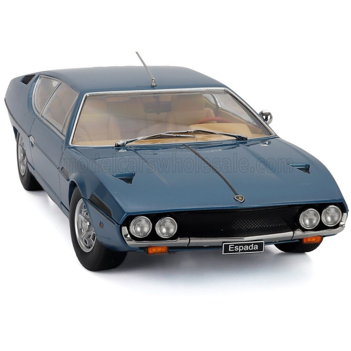 KK SCALE LAMBORGHINI ESPADA 2-SERIES 1970 - TURQUOISE 1/18