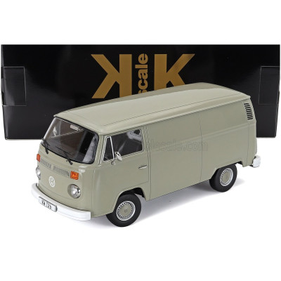 KK SCALE VOLKSWAGEN T2b DELIVERY VAN 1972 - LIGHT GREY 1/18
