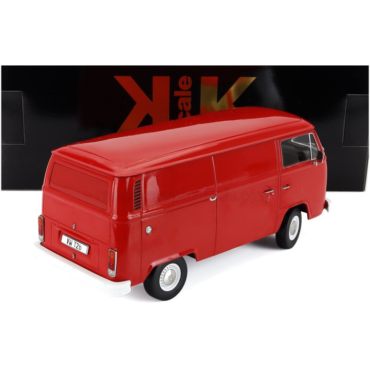 KK SCALE VOLKSWAGEN T2b DELIVERY VAN 1972 - RED 1/18