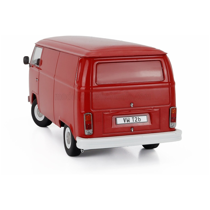 KK SCALE VOLKSWAGEN T2b DELIVERY VAN 1972 - RED 1/18
