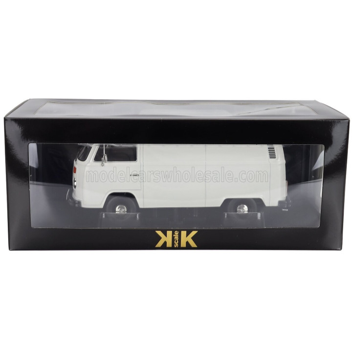 KK SCALE VOLKSWAGEN T2b DELIVERY VAN 1972 - WHITE 1/18