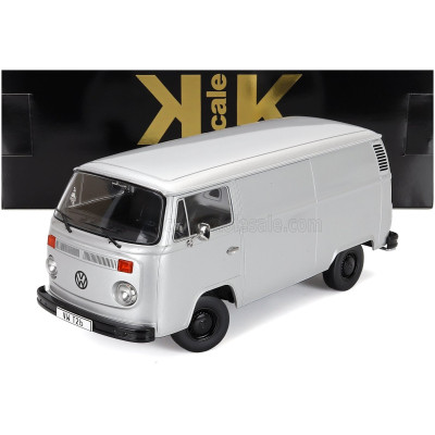 KK SCALE VOLKSWAGEN T2b DELIVERY VAN 1972 - SILVER 1/18