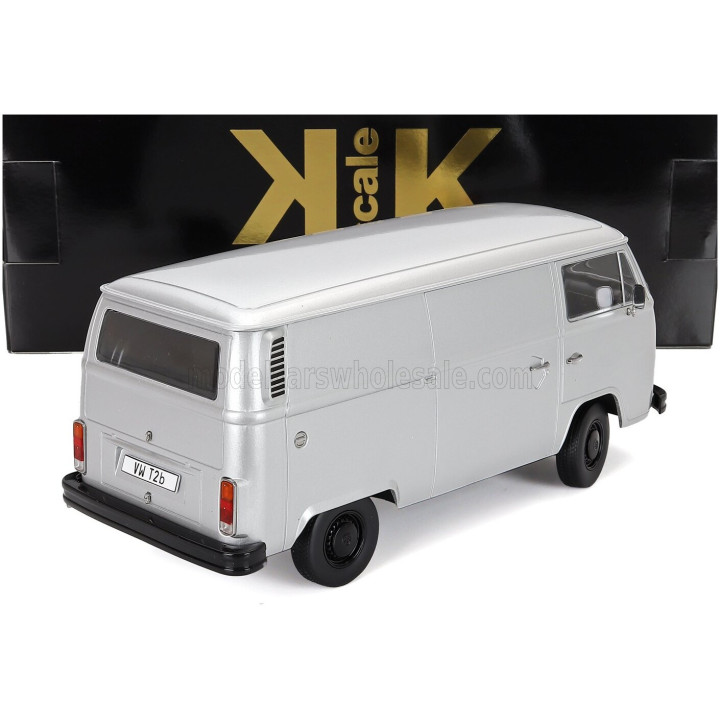 KK SCALE VOLKSWAGEN T2b DELIVERY VAN 1972 - SILVER 1/18
