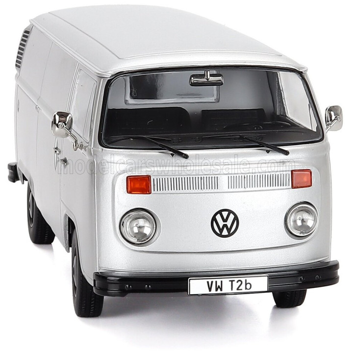 KK SCALE VOLKSWAGEN T2b DELIVERY VAN 1972 - SILVER 1/18