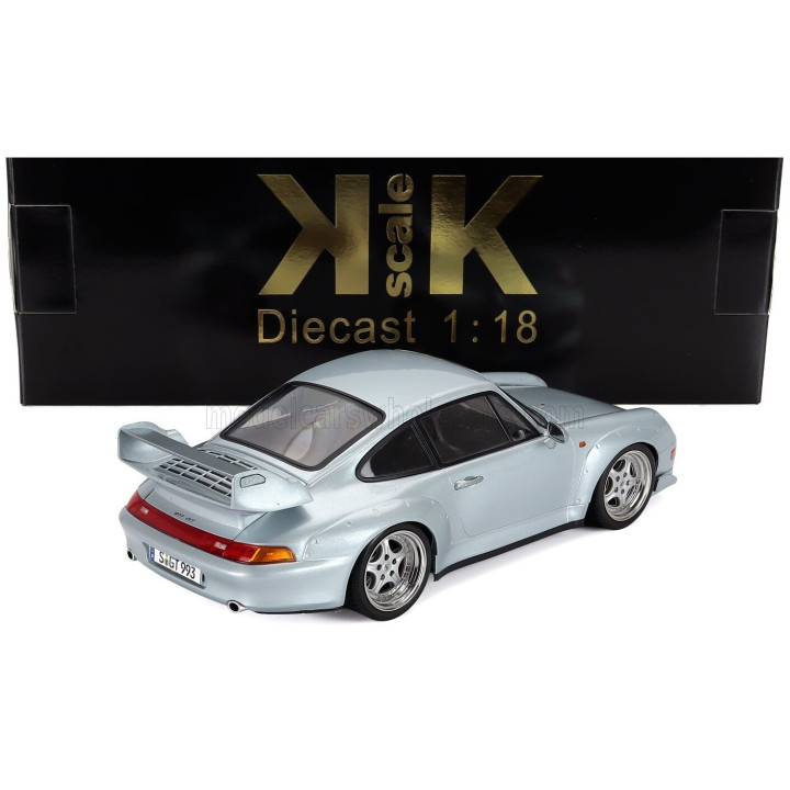 KK SCALE PORSCHE 911 993 GT2 COUPE 1996 - CERCHI SPEEDLINE - SPEEDLINE RIMS - SILVER 1/18