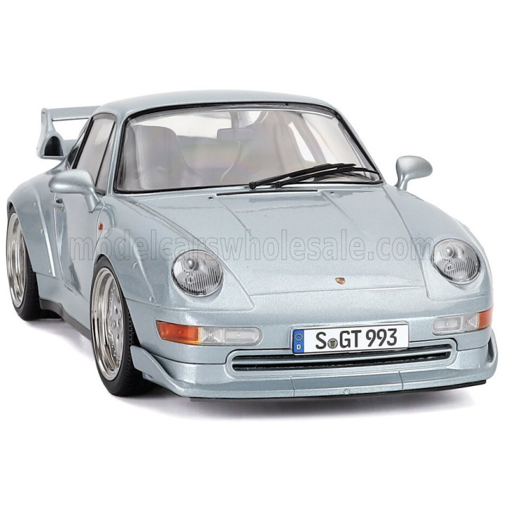 KK SCALE PORSCHE 911 993 GT2 COUPE 1996 - CERCHI SPEEDLINE - SPEEDLINE RIMS - SILVER 1/18