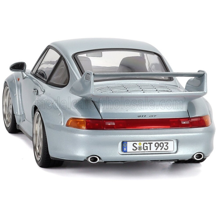 KK SCALE PORSCHE 911 993 GT2 COUPE 1996 - CERCHI SPEEDLINE - SPEEDLINE RIMS - SILVER 1/18