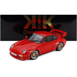 KK SCALE PORSCHE 911 993 GT2 COUPE 1996 - CERCHI BBS - BBS RIMS - RED 1/18