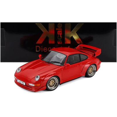 KK SCALE PORSCHE 911 993 GT2 COUPE 1996 - CERCHI BBS - BBS RIMS - RED 1/18