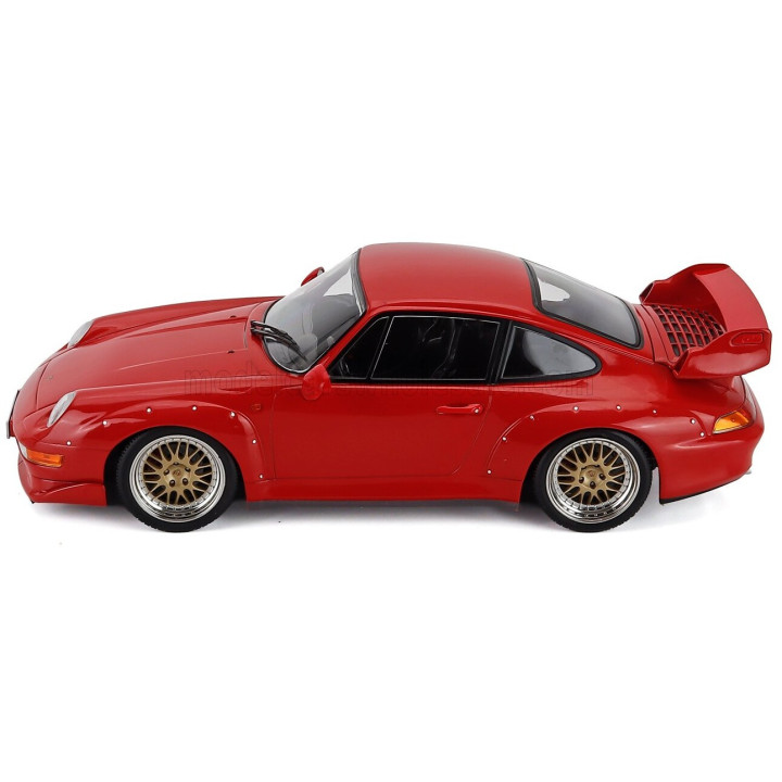 KK SCALE PORSCHE 911 993 GT2 COUPE 1996 - CERCHI BBS - BBS RIMS - RED 1/18