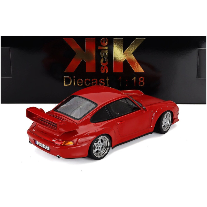 KK SCALE PORSCHE 911 993 GT2 COUPE 1996 - CERCHI SPEEDLINE - SPEEDLINE RIMS - RED 1/18