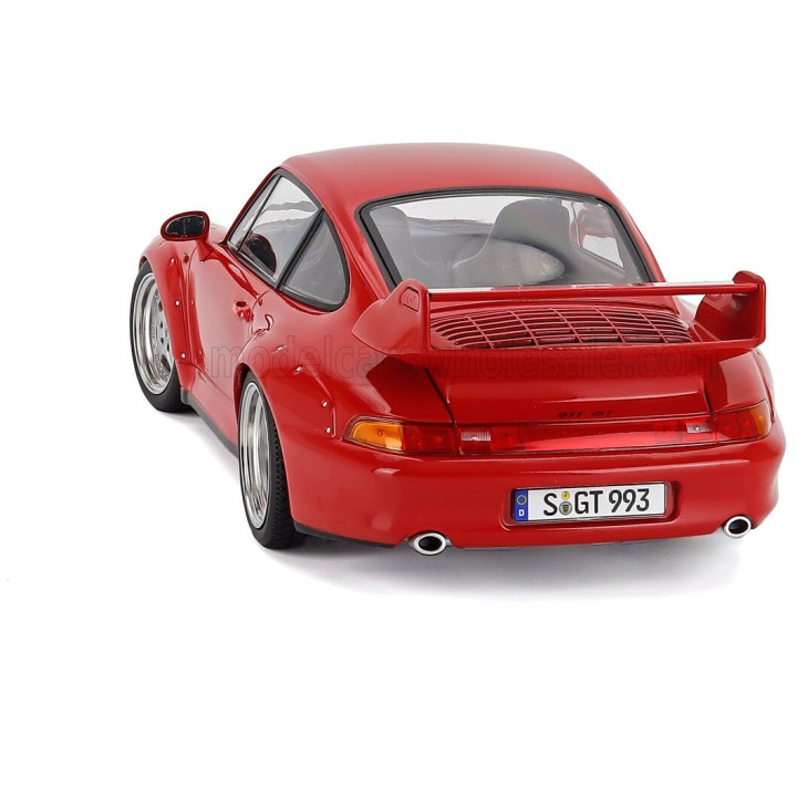 KK SCALE PORSCHE 911 993 GT2 COUPE 1996 - CERCHI SPEEDLINE - SPEEDLINE RIMS - RED 1/18