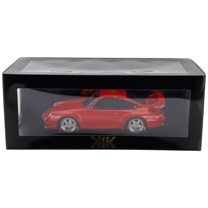 KK SCALE PORSCHE 911 993 GT2 COUPE 1996 - CERCHI SPEEDLINE - SPEEDLINE RIMS - RED 1/18