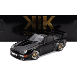 KK SCALE PORSCHE 911 993 GT2 COUPE 1996 - CERCHI BBS - BBS RIMS - BLACK 1/18