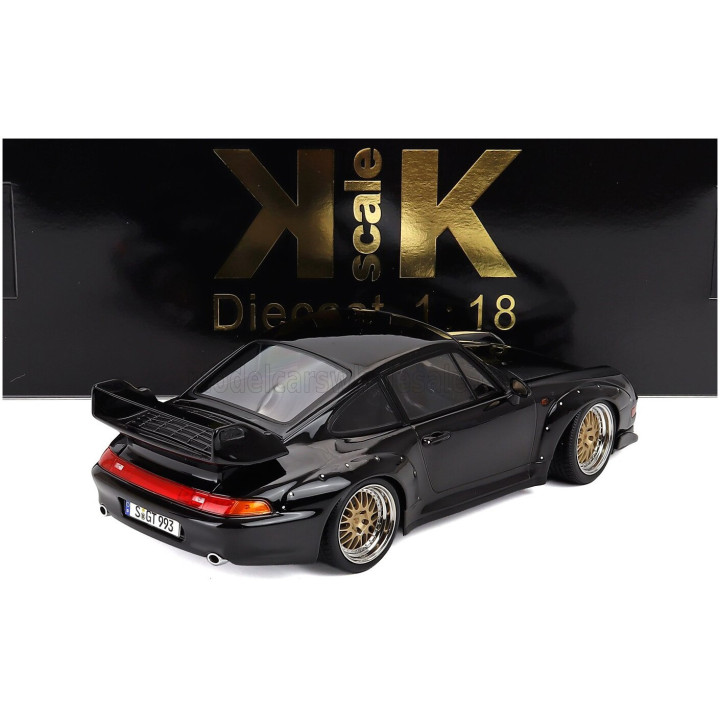 KK SCALE PORSCHE 911 993 GT2 COUPE 1996 - CERCHI BBS - BBS RIMS - BLACK 1/18