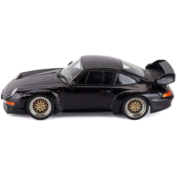 KK SCALE PORSCHE 911 993 GT2 COUPE 1996 - CERCHI BBS - BBS RIMS - BLACK 1/18