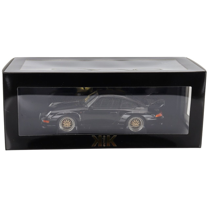 KK SCALE PORSCHE 911 993 GT2 COUPE 1996 - CERCHI BBS - BBS RIMS - BLACK 1/18