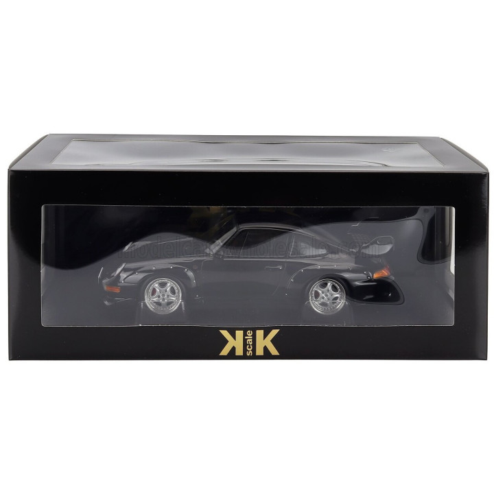 KK SCALE PORSCHE 911 993 GT2 COUPE 1996 - CERCHI SPEEDLINE - SPEEDLINE RIMS - BLACK 1/18