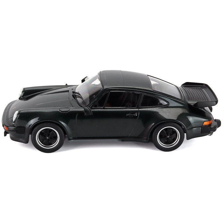 KK SCALE PORSCHE 911 930 3.3L TURBO COUPE 1977 - DARK GREEN 1/18