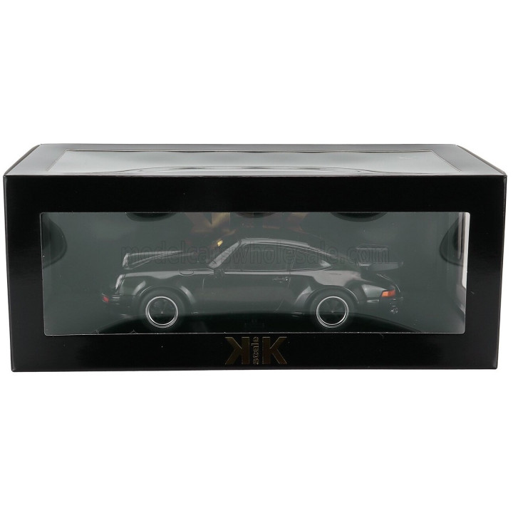 KK SCALE PORSCHE 911 930 3.3L TURBO COUPE 1977 - DARK GREEN 1/18