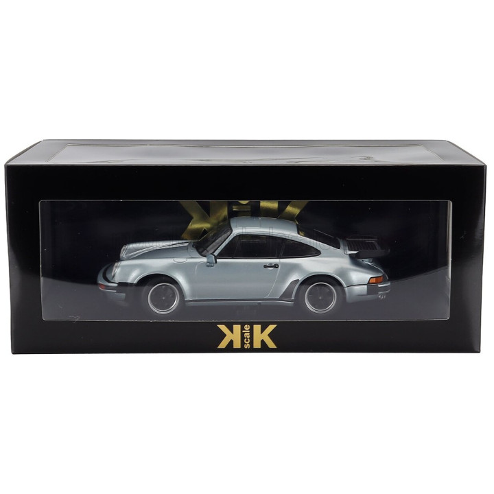 KK SCALE PORSCHE 911 930 3.3L TURBO COUPE 1977 - SILVER 1/18