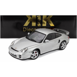 KK SCALE PORSCHE 911 996 GT2 COUPE 2001 - SILVER 1/18