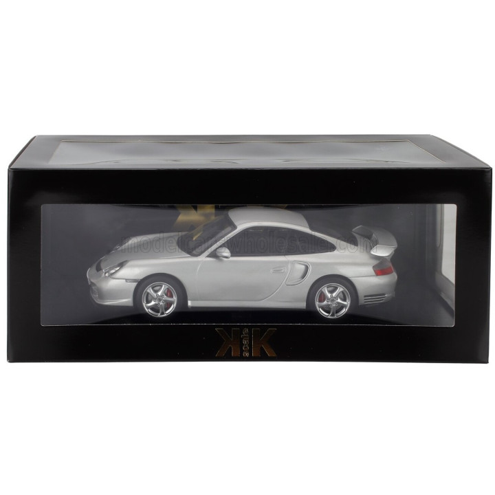 KK SCALE PORSCHE 911 996 GT2 COUPE 2001 - SILVER 1/18