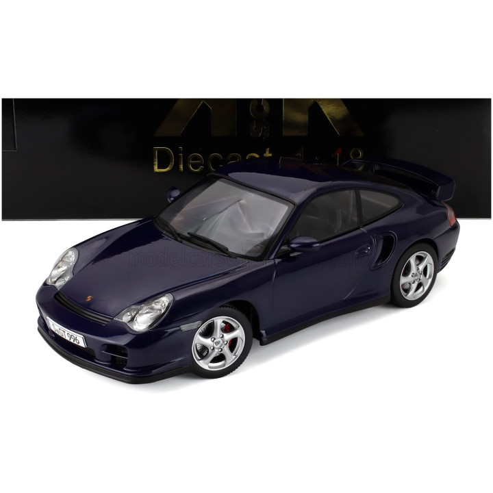 KK SCALE PORSCHE 911 996 GT2 COUPE 2001 - BLUE 1/18