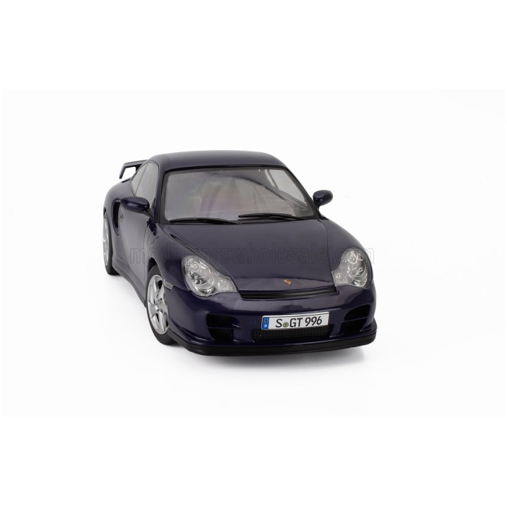 KK SCALE PORSCHE 911 996 GT2 COUPE 2001 - BLUE 1/18