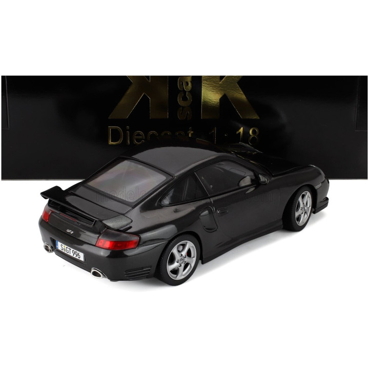 KK SCALE PORSCHE 911 996 GT2 COUPE 2001 - BROWN GREY 1/18