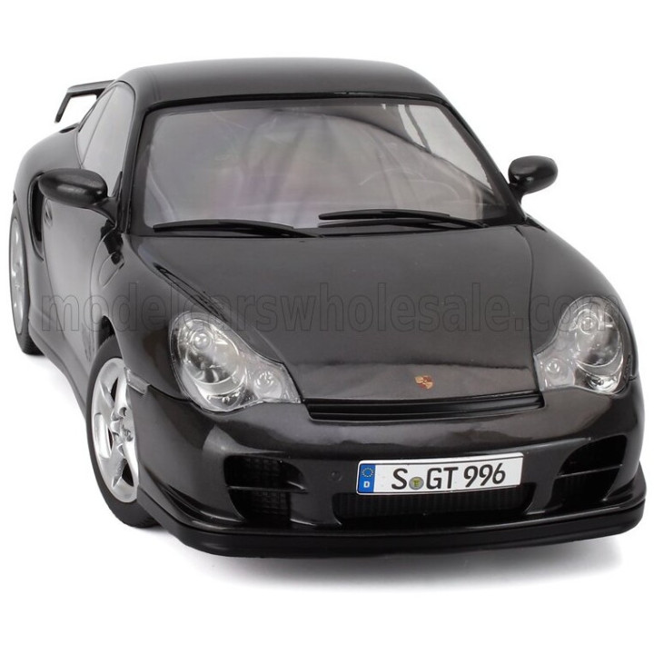 KK SCALE PORSCHE 911 996 GT2 COUPE 2001 - BROWN GREY 1/18