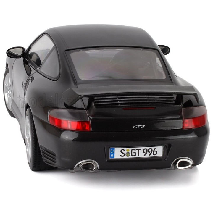 KK SCALE PORSCHE 911 996 GT2 COUPE 2001 - BROWN GREY 1/18