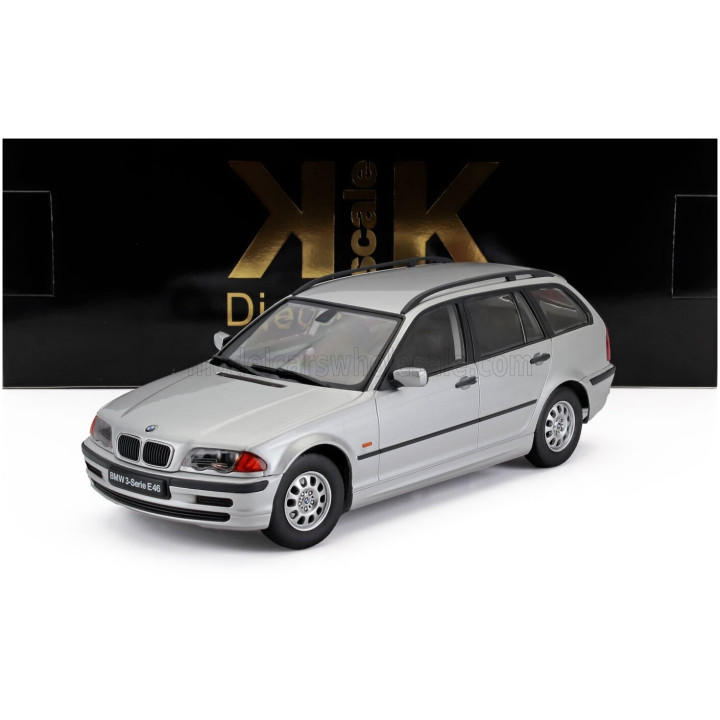 KK SCALE BMW 3-SERIES (E46) TOURING SW STATION WAGON 1999 - SILVER 1/18