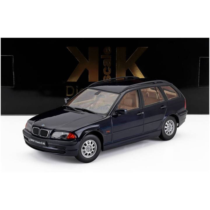 KK SCALE BMW 3-SERIES (E46) TOURING SW STATION WAGON 1999 - BLUE 1/18