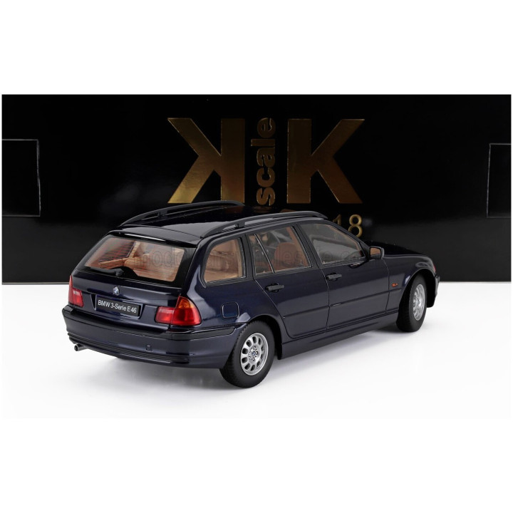 KK SCALE BMW 3-SERIES (E46) TOURING SW STATION WAGON 1999 - BLUE 1/18