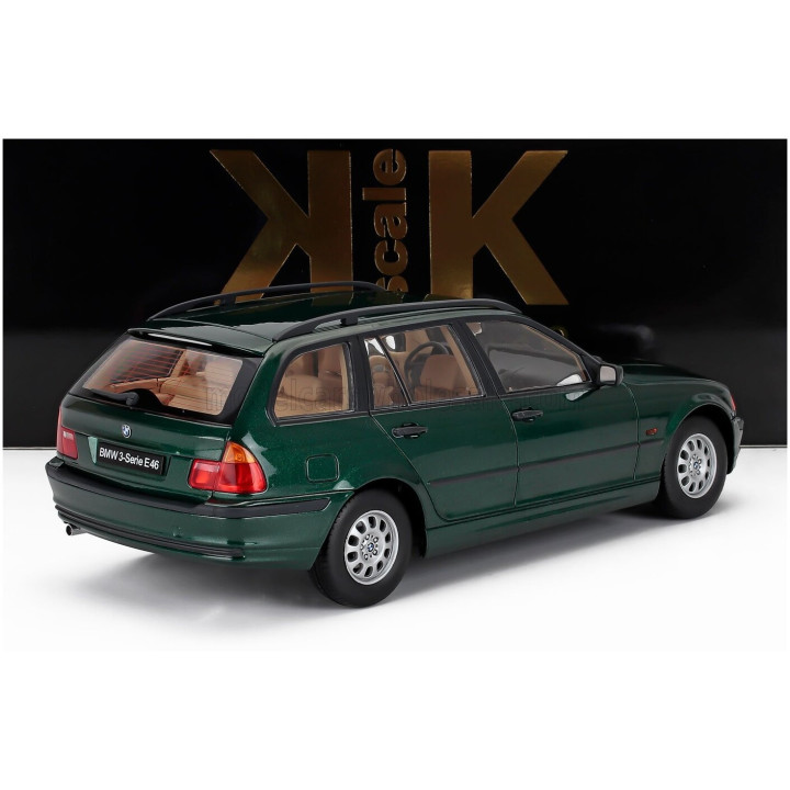 KK SCALE BMW 3-SERIES (E46) TOURING SW STATION WAGON 1999 - DARK GREEN 1/18