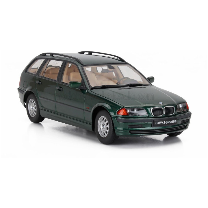 KK SCALE BMW 3-SERIES (E46) TOURING SW STATION WAGON 1999 - DARK GREEN 1/18
