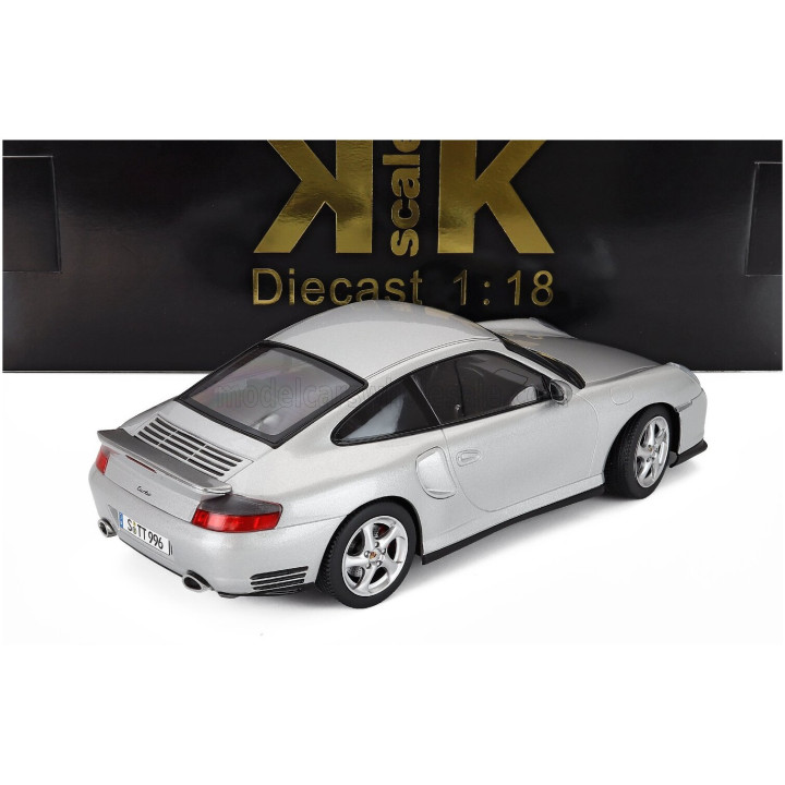 KK SCALE PORSCHE 911 996 TURBO COUPE 2000 - SILVER 1/18