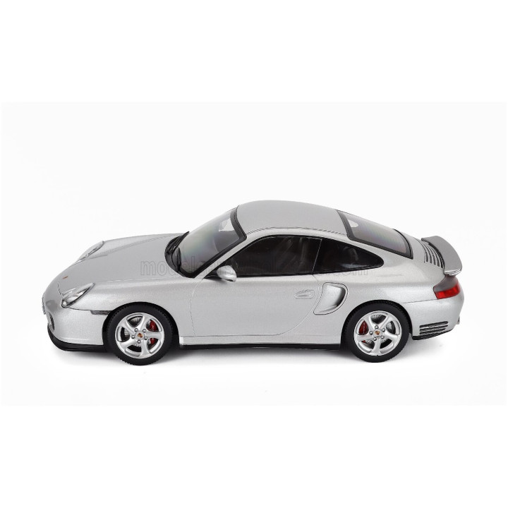 KK SCALE PORSCHE 911 996 TURBO COUPE 2000 - SILVER 1/18