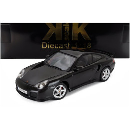 KK SCALE PORSCHE 911 996 TURBO COUPE 2000 - BLACK 1/18