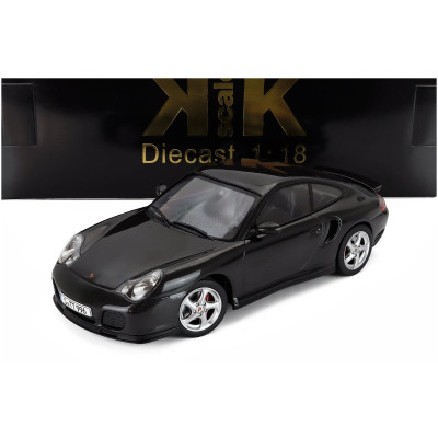 KK SCALE PORSCHE 911 996 TURBO COUPE 2000 - BLACK 1/18