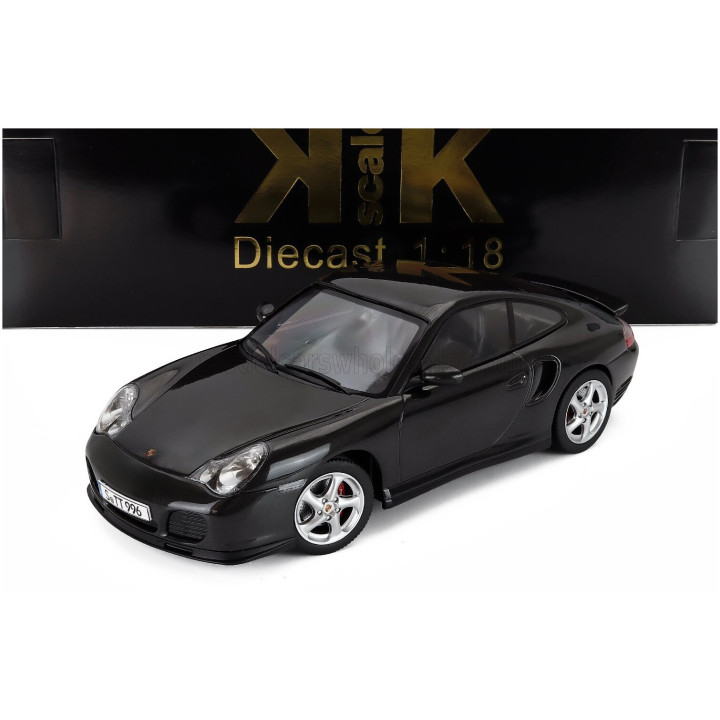 KK SCALE PORSCHE 911 996 TURBO COUPE 2000 - BLACK 1/18