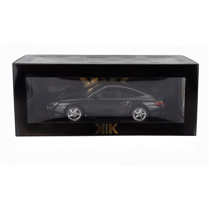 KK SCALE PORSCHE 911 996 TURBO COUPE 2000 - BLACK 1/18