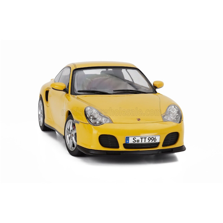 KK SCALE PORSCHE 911 996 TURBO COUPE 2000 - YELLOW 1/18