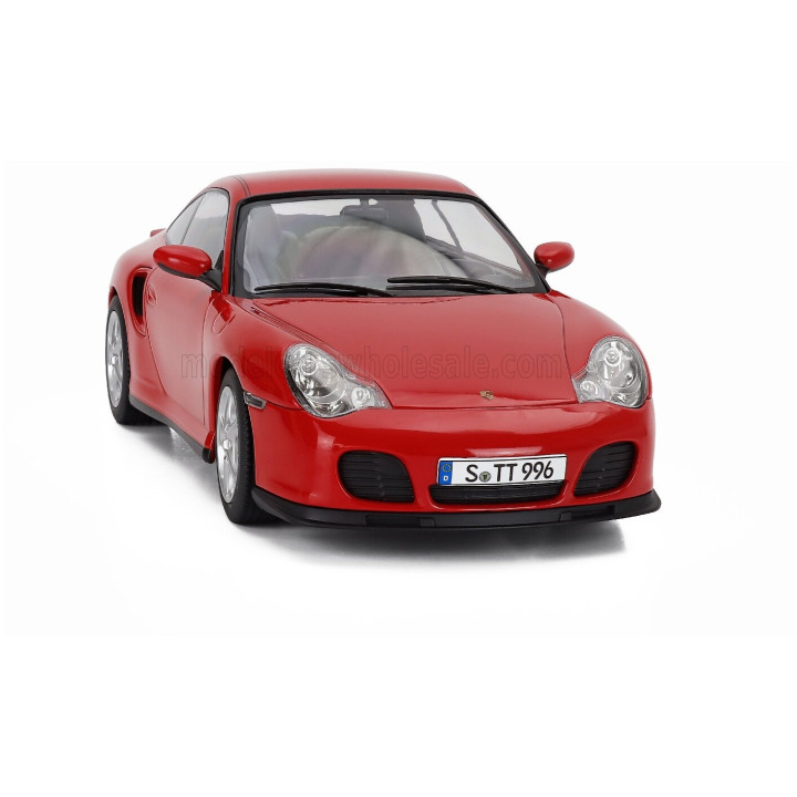 KK SCALE PORSCHE 911 996 TURBO COUPE 2000 - RED 1/18