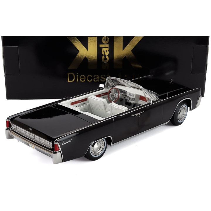 KK SCALE LINCOLN CONTINENTAL CABRIOLET 1963 - BLACK 1/18