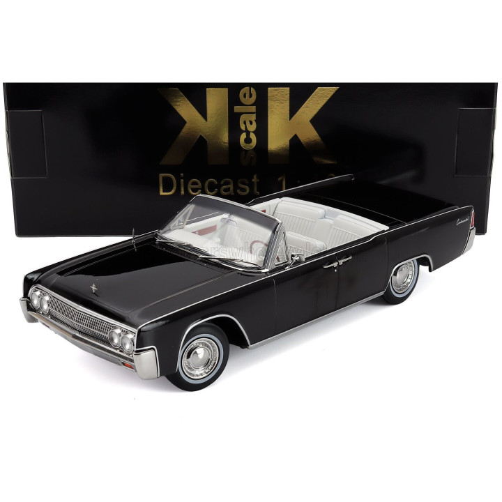 KK SCALE LINCOLN CONTINENTAL CABRIOLET 1963 - BLACK 1/18
